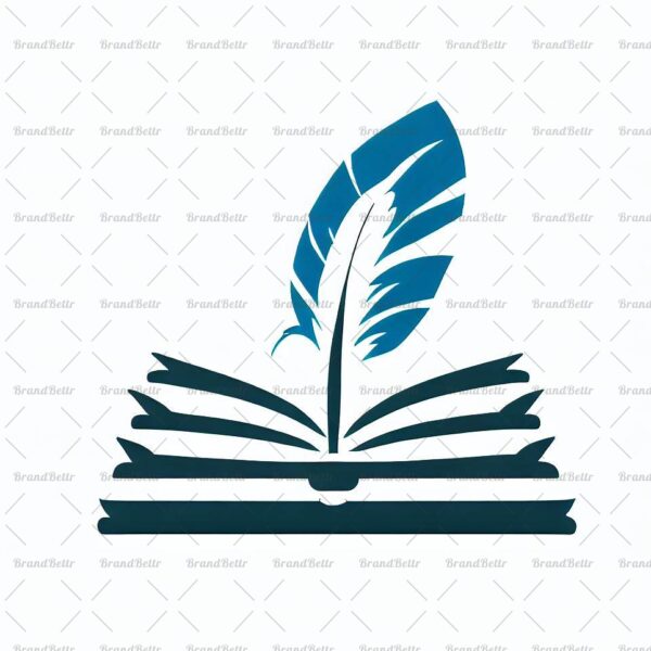 Offenes Buch und Feder